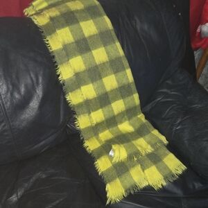 Tucker + Tate Yellow and Black Plaid Scarf
